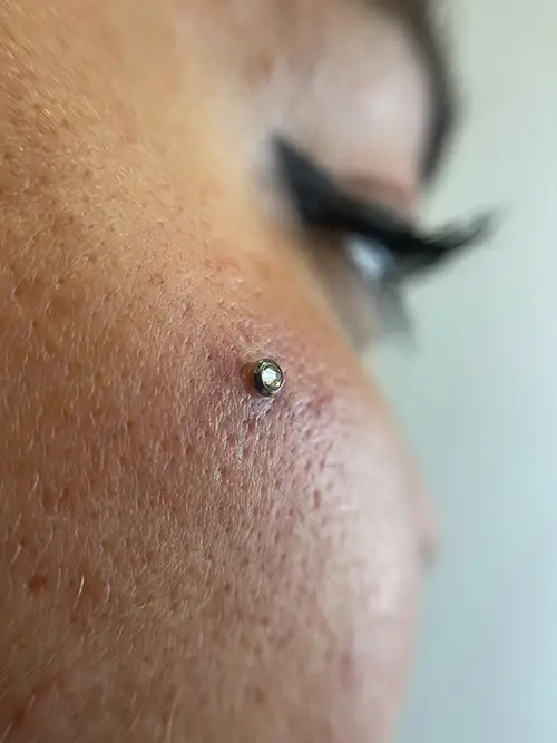 Microdermal piercing bonanova