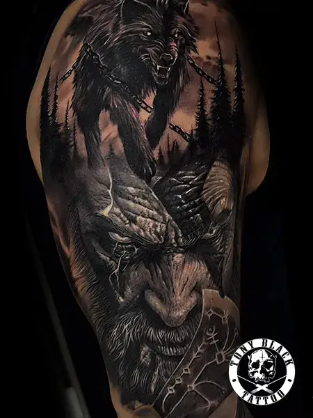 Tatuaje Kratos Realista Barcelona